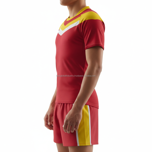 Conjunto de Uniforme de Rugby Ligero Bordado Profesional con Mangas Cortas, Precio de Fábrica Personalizado OEM - Product Image 3