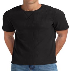 T-shirt à capuche décontracté pour homme de qualité supérieure, 100% coton, manches régulières, couleur unie, qualité d'exportation, tee-shirt vierge lavé - Product Image 4