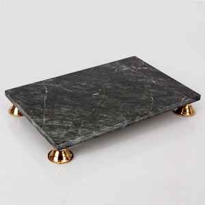 Bandeja de servicio de mármol ecológica de alta calidad, tablero de charcutería exquisito, precio bajo, fabricante indio, satisfacción garantizada - Product Image 2