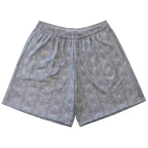 Shorts pour hommes Tendance Vente en gros Impression par sublimation personnalisée Shorts de sport pour hommes Gym Shorts de sport pour hommes en tissu de maille vierge Shorts respirants - Product Image 5