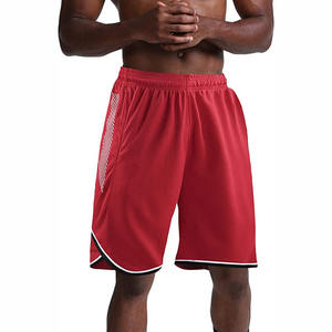 กางเกงขาสั้นกีฬาบาสเก็ตบอลผ้าลูกฟูกสำหรับผู้ชายกางเกงขาสั้นผ้ายืดแบบผูกเชือกเอวสีพื้นออกแบบได้ตามต้องการเป็นมิตรกับสิ่งแวดล้อม - Product Image 2