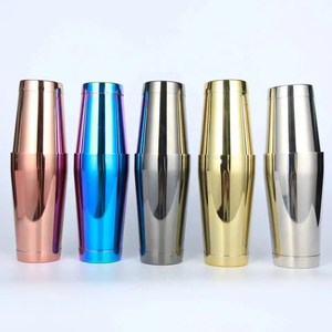 NJO <b>Gold</b> Plated Classic Stocked Bar Shaker for Party Use - Product Image 1