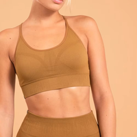 Ensemble de yoga et fitness pour femme à taille haute avec logo personnalisé, séchage rapide, extensible, soutien élevé, antibactérien