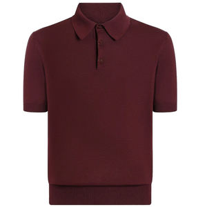 Camiseta de polo de punto de verano para hombre de diseñador de lujo con logotipo personalizado OEM, suéter de manga corta de algodón 100%, colección de verano de lujo - Product Image 1