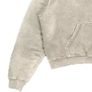 <b>Top</b> Manufacturer Winter Wear Custom Logo Screen Print 100% Cotton Hoodie Set Cotton Heavyweight Acid Washed <b>Thermal</b> Hoodie 2025 - Product Image 3