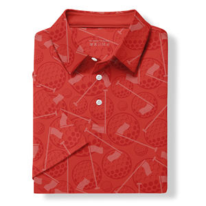 เสื้อโปโลกอล์ฟแห้งเร็ว ระบายความชื้น แขนสั้น ผ้าโพลีเอสเตอร์ สำหรับเล่นกีฬา มีปก - Product Image 5