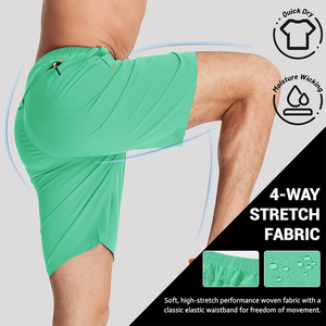 Short de jogging personnalisable pour hommes Ceinture élastique en tissu à séchage rapide pour les entraînements de course avec poches OEM/ODM - Product Image 3