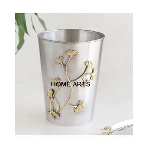 Jarrón de Calidad Superior, Jarrón de Aluminio Color Plata, Forma Redonda, Tamaño Personalizado, Jarrón para Flores para Decoración de Bodas - Product Image 4