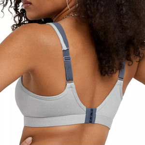 Sujetador deportivo liso de alta calidad para mujer, ropa deportiva para gimnasio, Sujetador deportivo sencillo con cuello Halter - Product Image 2