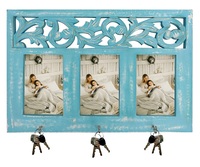 Cadre photo multi-images en bois de manguier rustique Design de montage mural en gros pour la maison ou le bureau Prix bon marché
