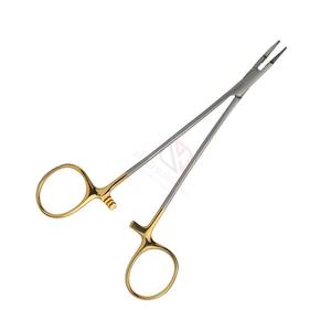 Ryder ที่เก็บเข็มแบบแมนนวล6นิ้วคีม TC | เหล็กสแตนเลสครึ่งทองใช้ซ้ำได้เครื่องมือผ่าตัดพลาสติก - Product Image 5