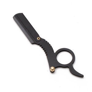 Rasoir de sécurité classique en acier inoxydable de haute qualité avec poignée ergonomique pour le rasage du visage, lame unique remplaçable pour sourcils et barbe - Product Image 1