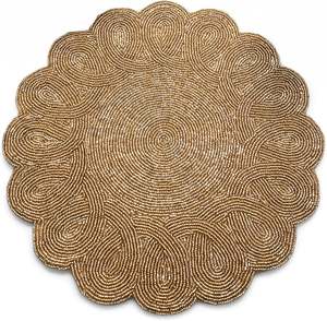 Vente d'usine, nappes de table en verre perlé faites à la main, écologiques, durables, design vintage, pour mariage, maison, utilisation quotidienne, haute qualité - Product Image 1