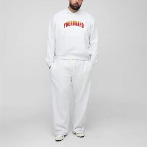 Vente en gros Nouvel arrivage de l'article top tendance surdimensionné 100% coton 2 pcs sweatshirt et pantalon de survêtement à col hip hop pour hommes - Product Image 4