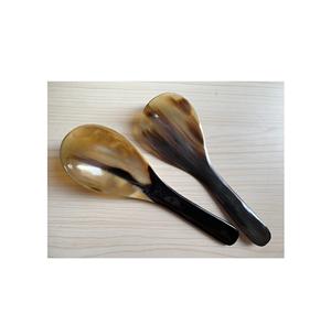 Cuchara de cuerno de uso para fiesta de boda, diseño antiguo, Color de cuerno Natural, diseño hecho a mano para el hogar, cocina, vajilla, cuchara de cuerno de cena - Product Image 2