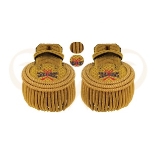 Usine Épaulette personnalisée bonne qualité épaulettes officier uniforme Épaulette Badge pour la vente en gros - Product Image 1