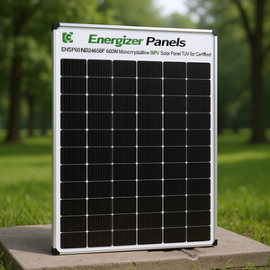 แผงโซลาร์เซลล์ Energizer Solar ENSP60NDG2465BF 600W โมโนคริสตัลไลน์ BIPV ได้รับการรับรองมาตรฐาน TUV - Product Image 3