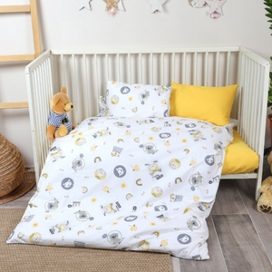 Juego de Funda de Edredón para Bebé, 100% Algodón Suave, Estampado, Transpirable, Juego de Ropa de Cama para Cuna, Proveedores Directos, Hecho en Turquía, OEM - Product Image 1