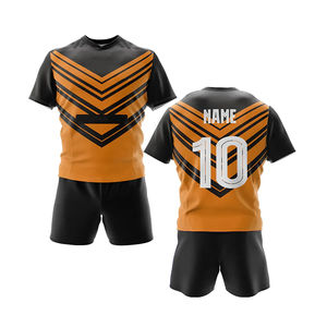 ชุดเสื้อผ้ารักบี้ผู้ชายชุดเครื่องแบบกีฬาสำหรับทุกเพศเสื้อ100% โพลีเอสเตอร์ปรับแต่งโลโก้ได้ - Product Image 2