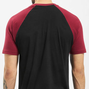 Fabricant OEM T-shirt à manches courtes raglan et col ras du cou pour hommes personnalisé 100% coton T-shirts raglan à manches courtes de couleur contrastée pour hommes - Product Image 6