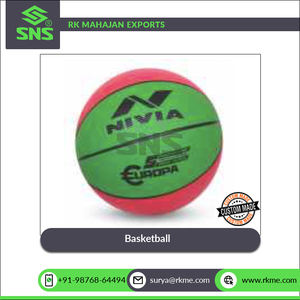 Bonne adhérence Nylon plaie vessie en caoutchouc moulé 8 panneaux Design Basketball SNS EUROPA JUNIOR pour jeu récréatif occasionnel - Product Image 2