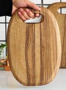 Planche à découper en bois récupéré conçue avec une rainure en bois de sheesham naturel pour une coupe et un service propres - Product Image 4