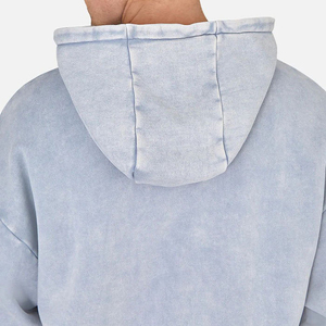 Sweat à capuche surdimensionné personnalisé par le fabricant, en molleton 100 % coton délavé à l'acide, écologique, pour homme, multicolore, veste d'hiver - Product Image 6