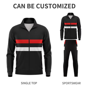 Chándal para hombre de alta calidad, ropa deportiva, poliéster transpirable, logotipo de entrenamiento informal, nuevo diseño, chándales de moda para hombres - Product Image 2