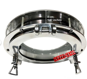 Miroir de hublot de navire maritime nautique Miroirs de hublot d'appel rustique authentiques et fenêtres Décoration murale maritime Miroir d'avion - Product Image 1