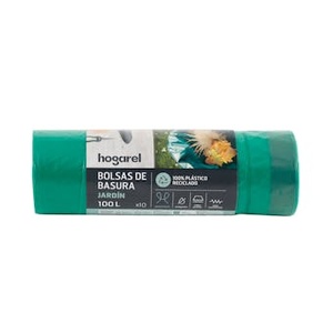 Sacs poubelles de jardin 100L pour usage domestique, 10 unités - Product Image 1