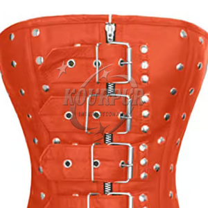 Corsé Moldeador de Mujer con Espalda de Encaje y Cordones, Diseño Sin Costuras con Estampado de Bloques, Material de Cuero/Spandex/Poliéster, Color Personalizable - Product Image 6