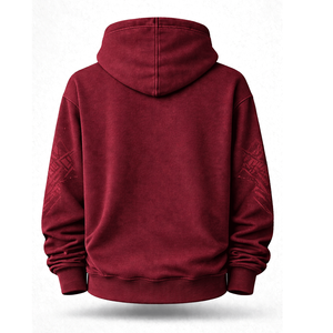 Sudaderas Lisas Personalizadas, Corte Holgado, con Cierre, de Algodón y Felpa, Unisex, Moda Urbana, Fabricación al por Mayor - Product Image 2