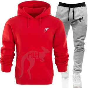 Ensemble de vêtements chauds pour hommes, ensembles de vêtements d'automne et d'hiver, sweat-shirt à col montant avec fermeture éclair, pantalon, survêtement chaud, sweat-shirts pour hommes - Product Image 5