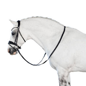Snaffle Bridle noir western Nouvelle Personnalisation Mode E Unique Solide Plaine Blanc Haut de gamme À La Main - Product Image 4