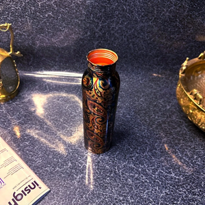 Pure Copper <b>Water</b> <b>Bottle</b> for Drinking | Handmade Ayurvedic Copper <b>Bottle</b> | Leak Proof Eco-Friendly <b>Large</b> Capacity Metal <b>Water</b> - Product Image 3