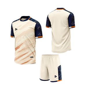 Maillot de football unisexe personnalisable de haute qualité, uniforme d'équipe, 100% polyester, séchage rapide, tissu aéré écologique, motif dégradé - Product Image 3