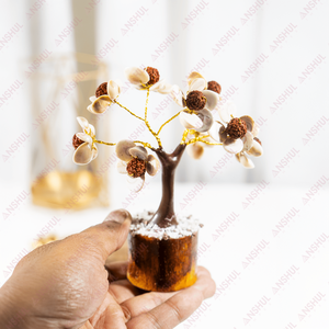 Árboles de Piedras Preciosas Rudraksh Gomati Hechos a Mano de Calidad Premium Grado AAA con Base de Madera Natural de la India, Disponibles en Grandes Cantidades - Product Image 3
