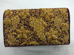 2025流行のファッションフォワード女性用クラッチ財布トップザリ刺繍半宝石真珠チェーンビーズ装飾 - Product Image 6