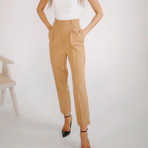 Pantalon Cargo Femme Décontracté Taille Haute avec Poches – Vêtements Féminins en Gros - Product Image 2