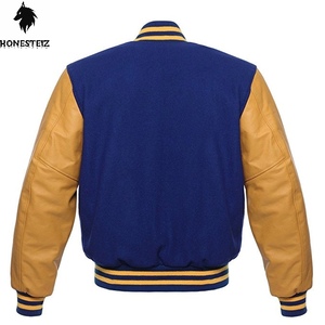 แจ็กเก็ตขนสัตว์มหาวิทยาลัยแบบลำลองของผู้ชายคอตั้งมีฮู้ดแบบเบาสบายสไตล์ตัวอักษรบริการ OEM - Product Image 2