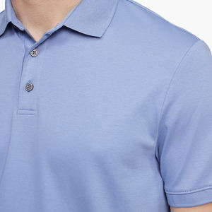 Polo 100% coton de haute qualité pour hommes, maillot respirant, motif uni, tenue décontractée de grande taille - Product Image 3