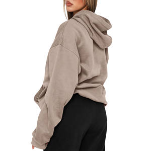 Logo personnalisé 3d Puff Printing Hoodies Tricoté Femmes Streetwear Haute Qualité Drop Shoulder Surdimensionné Pull Sweatshirt Femmes - Product Image 6