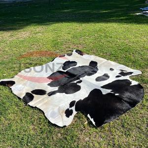 Brown and White Cowhide Hair on Leather Skins for Customised Products - Product Image 4