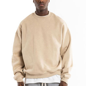Sweat-shirts en molleton pour hommes de haute qualité ZEE-SPORT avec logo personnalisé, col en V, coupe classique, couleur unie, broderie, en vente - Product Image 1