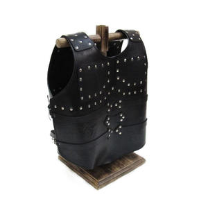 Veste d'armure en cuir véritable noir médiéval de haute qualité Article de collection décoratif fabriqué à la main Meilleur produit en cuir de qualité - Product Image 4