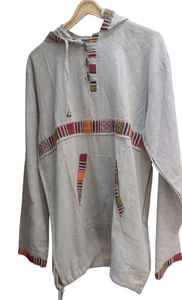 Buy <b>Men's</b> Nepali <b>Kurta</b> Long Cotton Casual Shirt Bohemian Hippie Style Anti-Wrinkle Breathable Knitted Batik Fabric High Street - Product Image 2