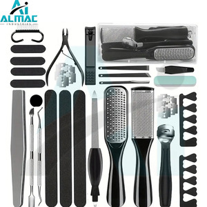 ALMAC Ensemble de 12 outils de pédicure en acier inoxydable de qualité salon durable, sans rouille et facile à désinfecter - Product Image 5