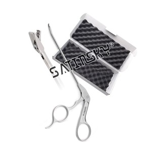 Pinza Quirúrgica de Acero Inoxidable de 4.75 Pulgadas con Punta Recta de 2.7 mm para Artroscopia - Product Image 1