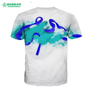 T-shirt pour hommes de qualité supérieure, respirant, 100% coton, col rond, imprimé numérique, écologique, coupe ample, pour adultes, vente en gros - Product Image 2