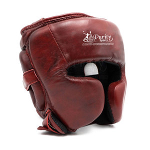 Fashion <b>Style</b> <b>Head</b> Guard Leather Made Padding <b>Head</b> Guard Lightweight Build <b>Head</b> Guard For Easy Use - Product Image 5
